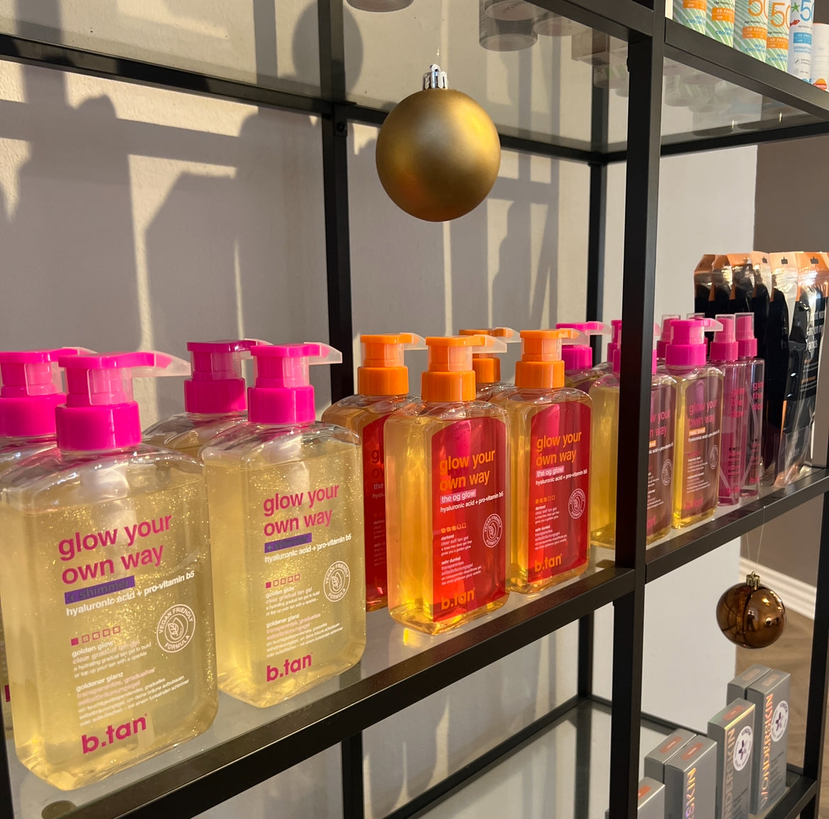 b.tan – Glow Your Own Way + Shimmer, Tanning Gelé